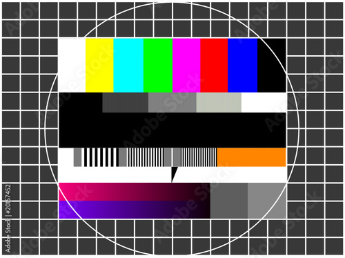 Vektor: tv test pattern tv test pattern