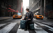Waiting for a taxi
