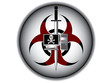 Icon of computer virus Icon of computer virus