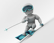 Illustration: alpine skiing alpine skiing