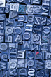 Print, fond, letters
