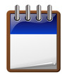icone agenda bleu