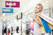 Smiling shopping woman