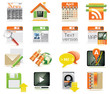 Vector web page icon set