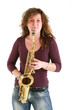 girl with sax