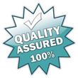 Glossy Sticker "Quality Assured 100%"