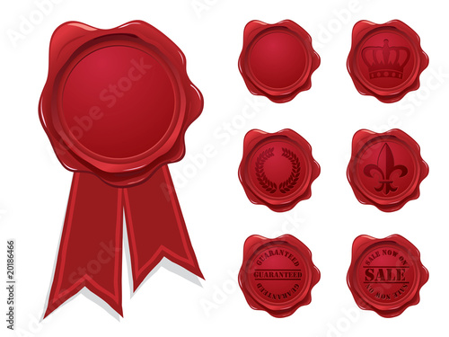 Vektor: Wax seal collection Wax seal collection