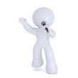 Entertainer with the microphone