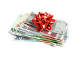 Tas de billet et bolduc