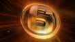 Countdown n video with golden letters on a space background Countdown n video with golden letters on a space background