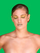 Young woman Beauty model with extravaganza makeup