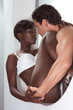 Photo: Young couple naked Man and woman in love kissing Young couple naked Man and woman in love kissing