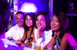 Young adults at a nightclub