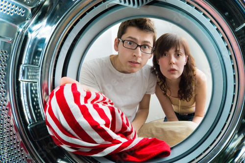 Photo: From inside the washing machine view. From inside the washing machine view.