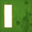 Design for St. Patrick's Day. Flower ornament.