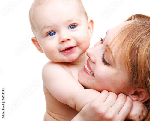 Photo: Baby and his mother Baby and his mother