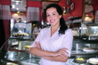 portrait of the owner of a small business/ cafe