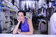 portrait of the owner of a dry cleaner/ laundry store