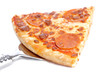 Slice of tasty Italian pizza