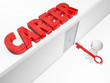 a cute 3D guy attains a career (3D happyman isolated series)
