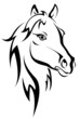 Black horse silhouette
