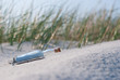 Flaschenpost in Düne Flaschenpost in Düne