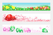 Easter eggs and chickens