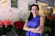 happy owner of a flower shop