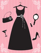 Vector: Woman Dress and Accessories Woman Dress and Accessories