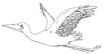 Vektor: Storch, Klapperstorch, Vogel, fliegen Storch, Klapperstorch, Vogel, fliegen