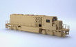 cargo train with box texture (3d render)