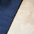 telas azul y beige