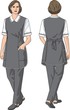 The woman in an apron