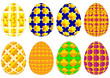 Set of easter eggs