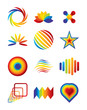 Vector colorful symbols for your business artwork Vector colorful symbols for your business artwork