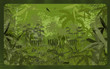 An all-green jungle scene illustration - see all different versi An all-green jungle scene illustration - see all different versi