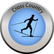 Vektor: winter game button cross country winter game button cross country