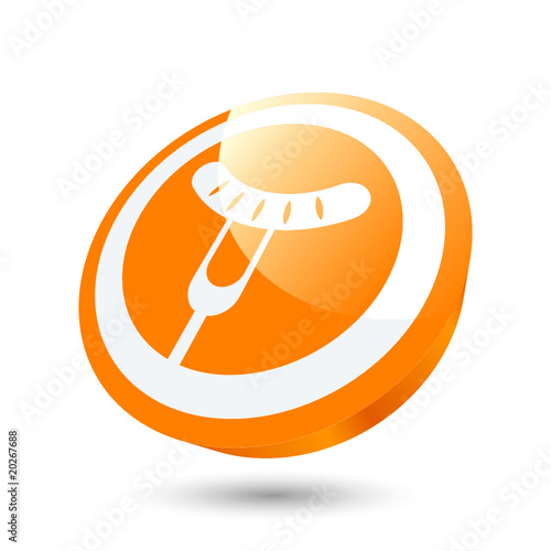 wurst grillen restaurant zeichen symbol
