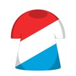 maillot luxembourg drapeau flag