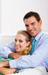 young couple relaxing