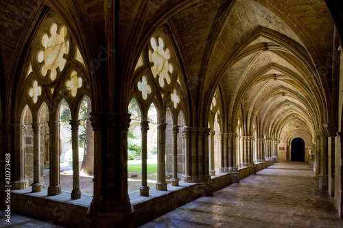interior of Monastery of Veruela, Aragon, Spain