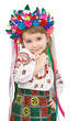 Little girl in Ukrainian national costume Little girl in Ukrainian national costume