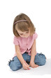 Little girl drawing. Little girl drawing.