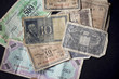 Vintage italian banknotes