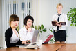 Photo: Businesswoman presentation Businesswoman presentation