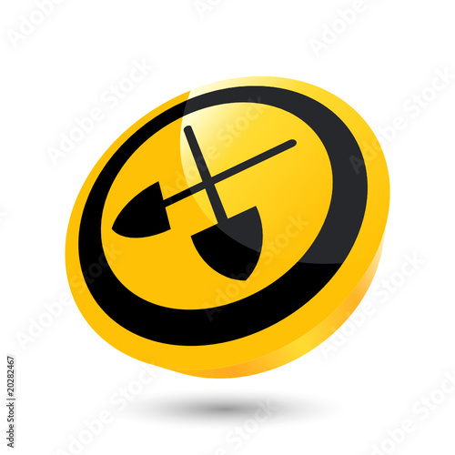 bau schaufel handwerk zeichen icon bau schaufel handwerk zeichen icon