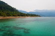Foggy tropical beach. Tioman island. Malaysia