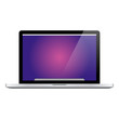 Modern notebook computer vector