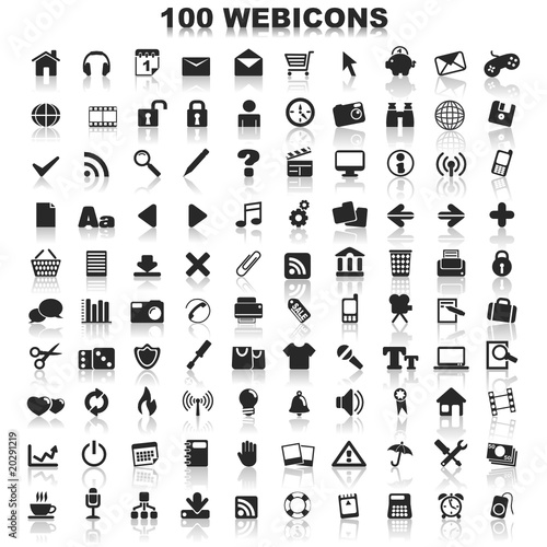 Vector: 100 top webicons 100 top webicons