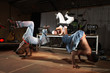 Freestyle hip-hop dancers